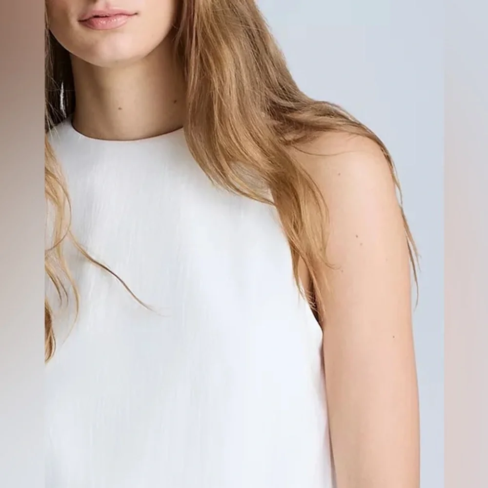 Kenneth Cole Women's Sheer-Overlay White Midi Dress - Picture 5 of 10